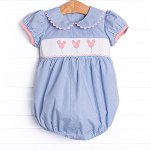 In the Air Adventures Smocked Bubble, Blue