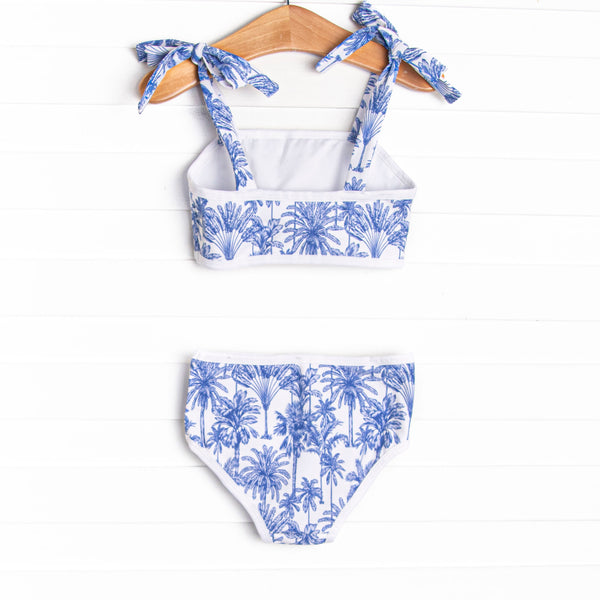 Pool Day Palms Bikini, Blue
