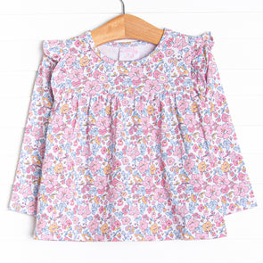 Sunset Florals Top, Pink
