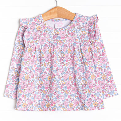 Sunset Florals Top, Pink