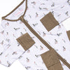 Migrating Mallard Bamboo Zippy Pajama, Green
