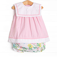 Vintage Vineyards Diaper Set, Pink