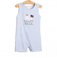 Treasure Island Applique Jon Jon, Blue