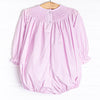 Away in a Manger Smocked Bubble, Pink