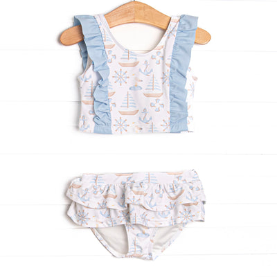Ahoy Matey Tankini, Blue