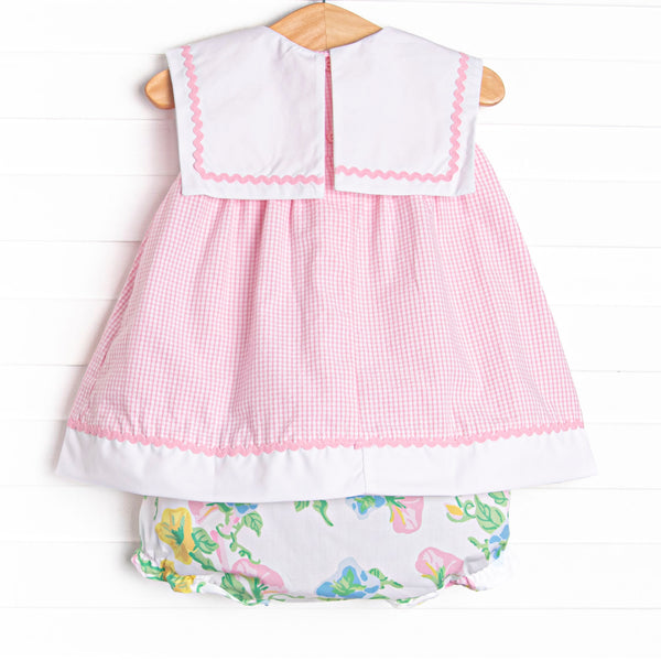 Vintage Vineyards Diaper Set, Pink