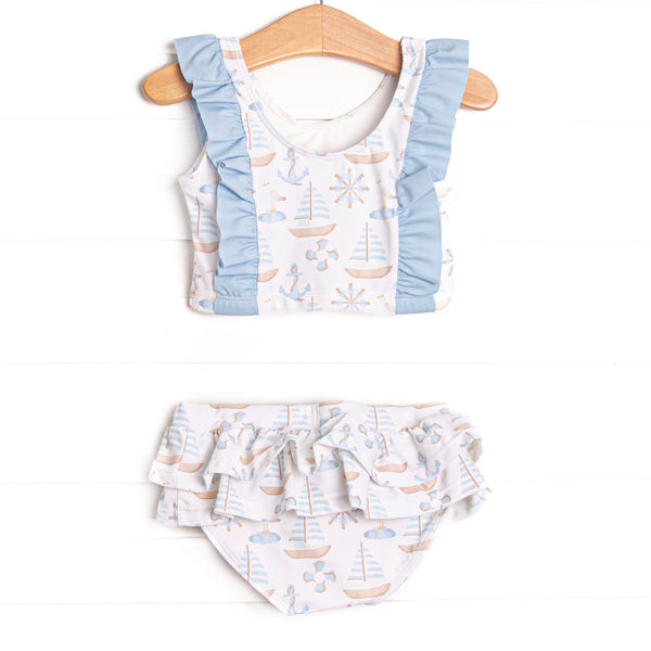 Ahoy Matey Tankini, Blue