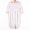 Dots and Decorations Smocked Romper, Pink