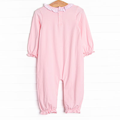 Festival Feast Applique Romper, Pink