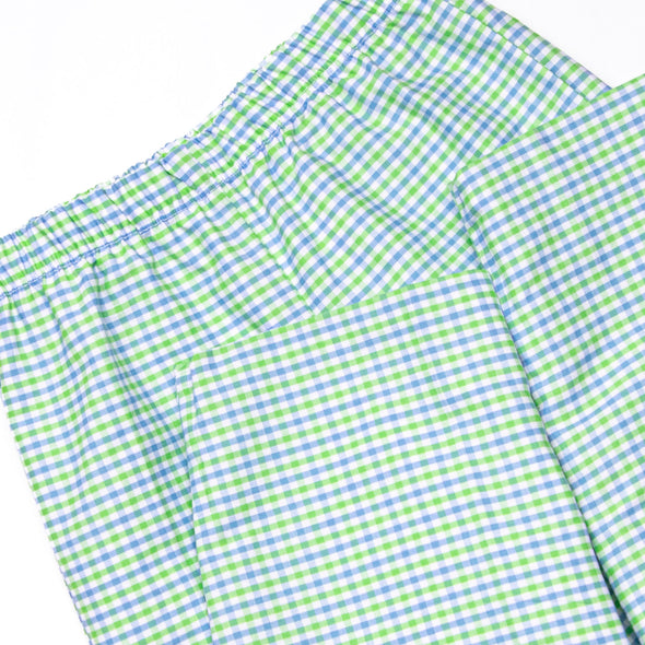 Perfectly Plaid Pant Set, Green