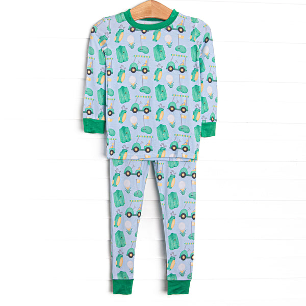 Master Class Bamboo Pajama Set, Blue