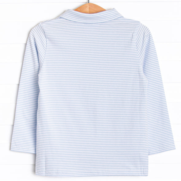 Daddy's Caddy Embroidered Top, Blue