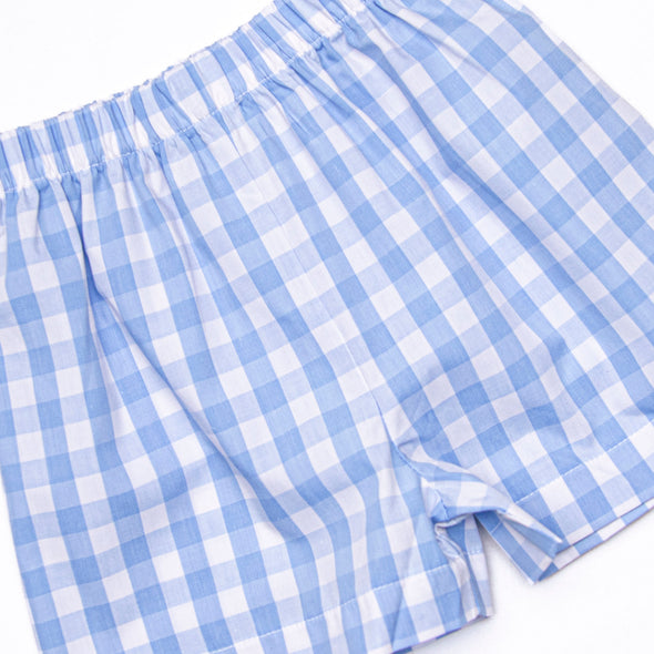 Country Club Cruisin' Smocked Short Set, Blue