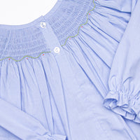 Pumpkin Patch Princess Smocked Bubble, Blue