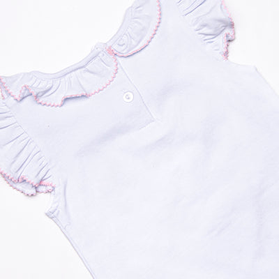 Soft Serve Scoops Applique Ruffle Short Set, Pink