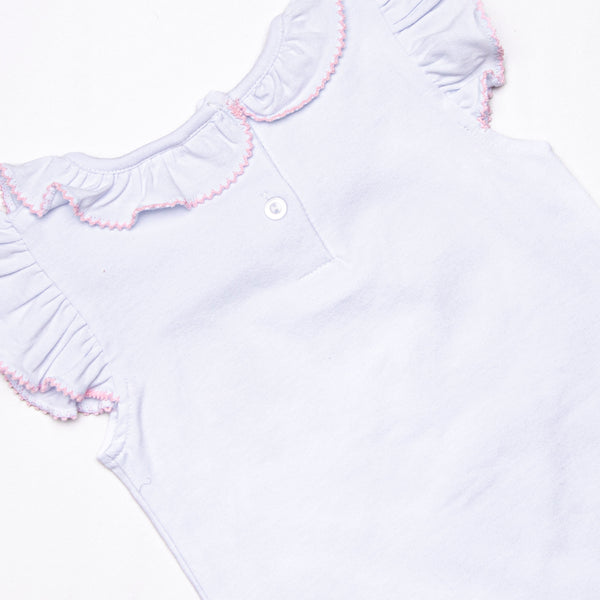 Soft Serve Scoops Applique Ruffle Short Set, Pink
