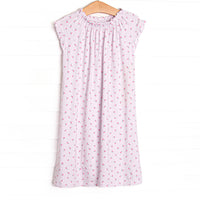Bitty Bow Blooms Bamboo Night Gown, Pink