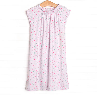 Bitty Bow Blooms Bamboo Night Gown, Pink