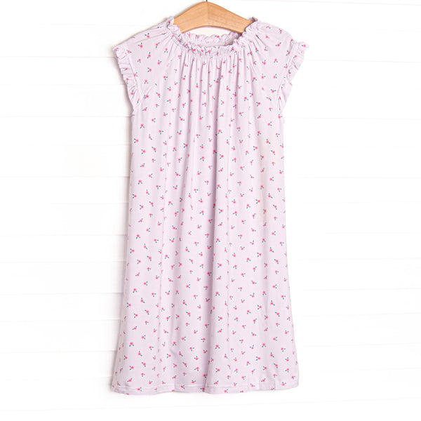 Bitty Bow Blooms Bamboo Night Gown, Pink
