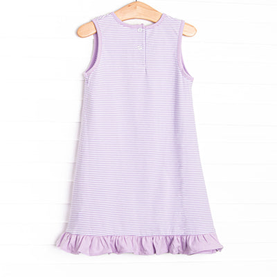 Siren Song Applique Dress, Purple