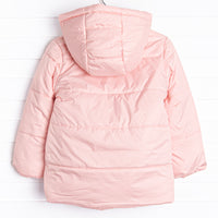 Hooded Puffer Coat, Pink