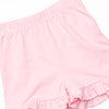 Sunflower Summer Applique Ruffle Short Set, Pink