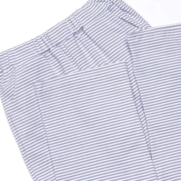 Levi Pocket Pant Set, Slate Blue Stripe