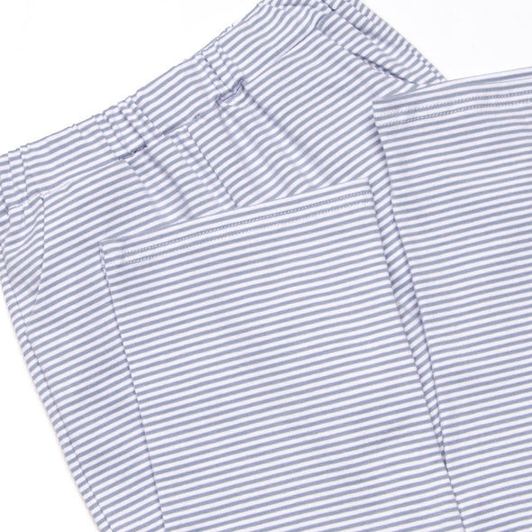 Levi Pocket Pant Set, Slate Blue Stripe