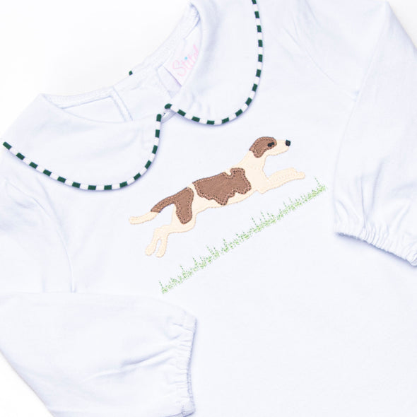 Go Dog Go Applique Diaper Set, Green