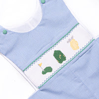 Master Class Smocked Jon Jon, Blue