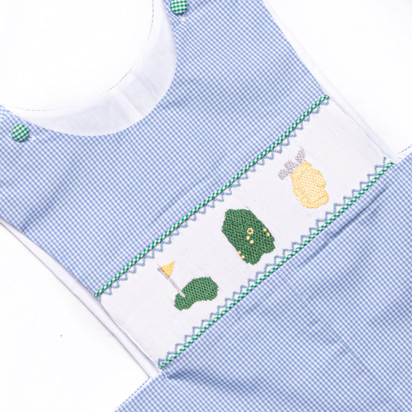 Master Class Smocked Jon Jon, Blue