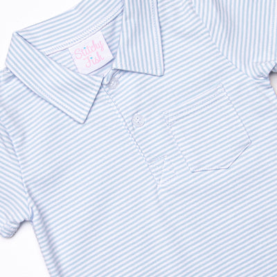 Levi Short Set, Light Blue Stripe