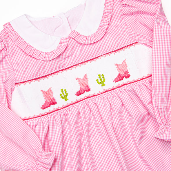 Made for Walkin' Smocked Legging Set, Pink