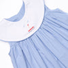 Summer at Sea Embroidered Dress, Blue