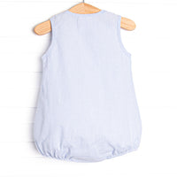 Little Steam Engine Applique Bubble, Blue