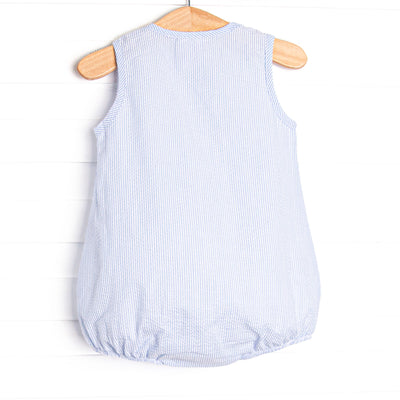 Little Steam Engine Applique Bubble, Blue