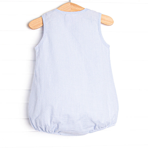 Little Steam Engine Applique Bubble, Blue