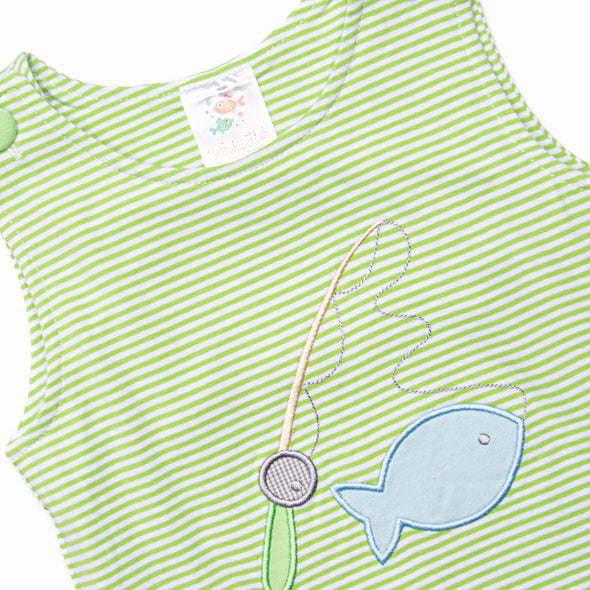 Let It Fly Applique Jon Jon, Green