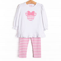 Mouse Memories Long Sleeve Legging Set, Pink