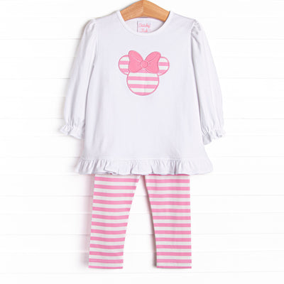 Mouse Memories Long Sleeve Legging Set, Pink