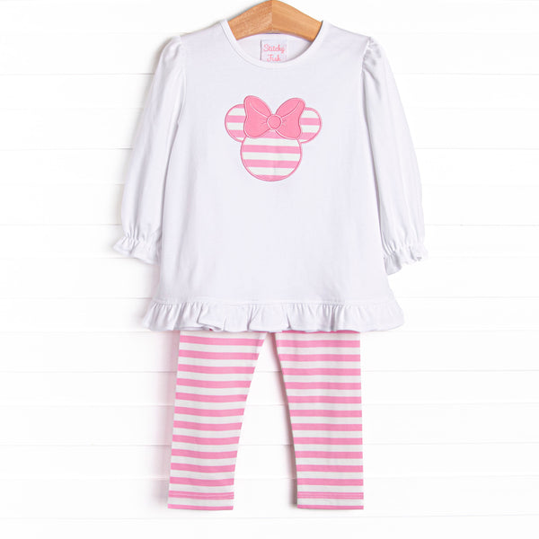 Mouse Memories Long Sleeve Legging Set, Pink