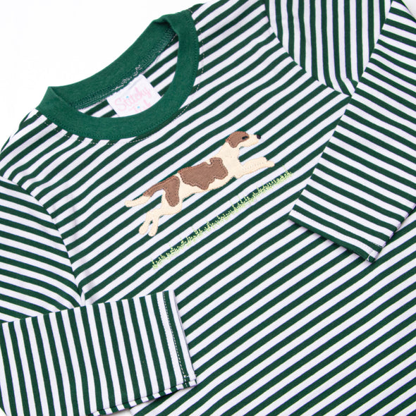 Go Dog Go Applique Pant Set, Green