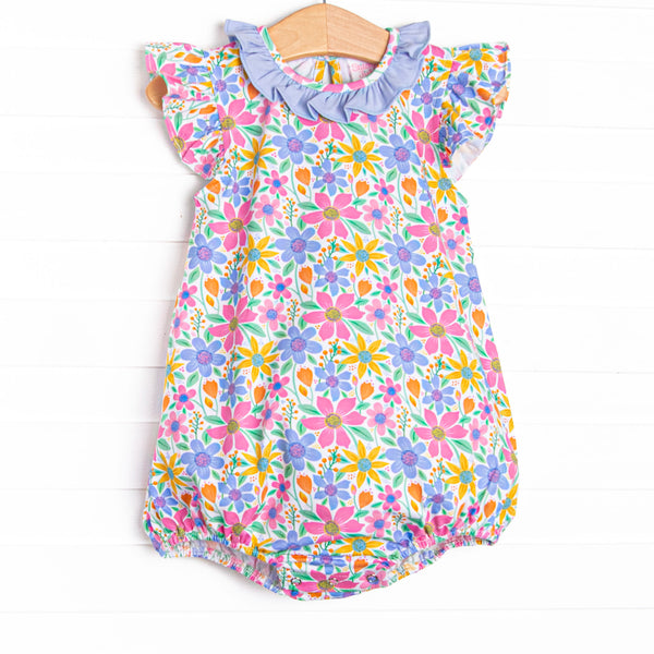 Groovy Garden Ruffle Bubble, Purple