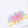 1st in Class Applique Dress, Blue Bitty Dot