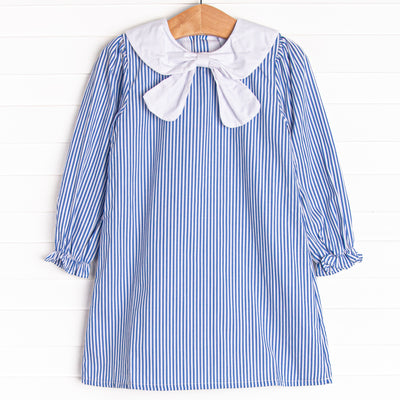 Saylor Stripes Dress, Blue