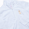 Puppy Embroidered Pullover, Blue