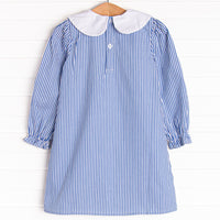 Saylor Stripes Dress, Blue