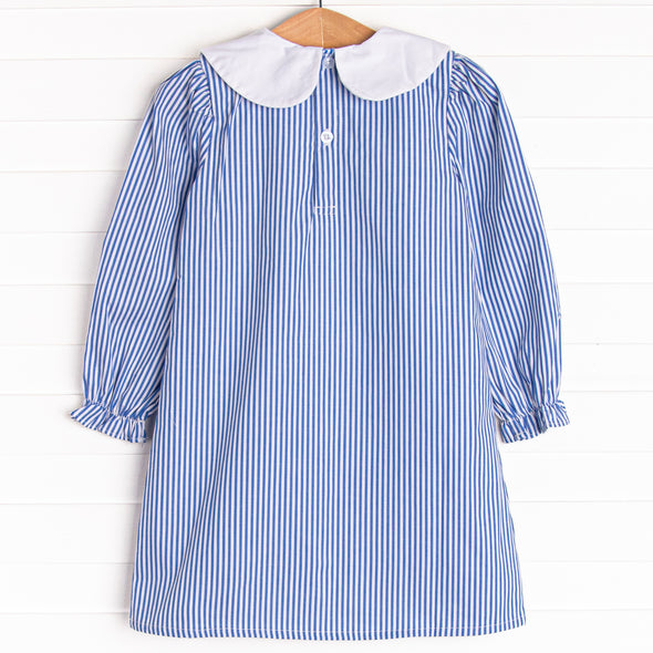 Saylor Stripes Dress, Blue