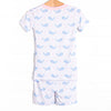 Nellie Narwhal Bamboo Pajama Short Set, Blue
