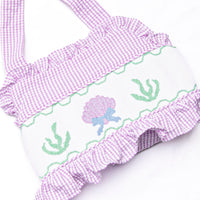 Tidal Treasures Smocked Bikini, Purple